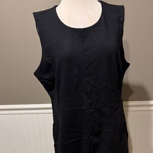 Lands' End Black Midi Dress